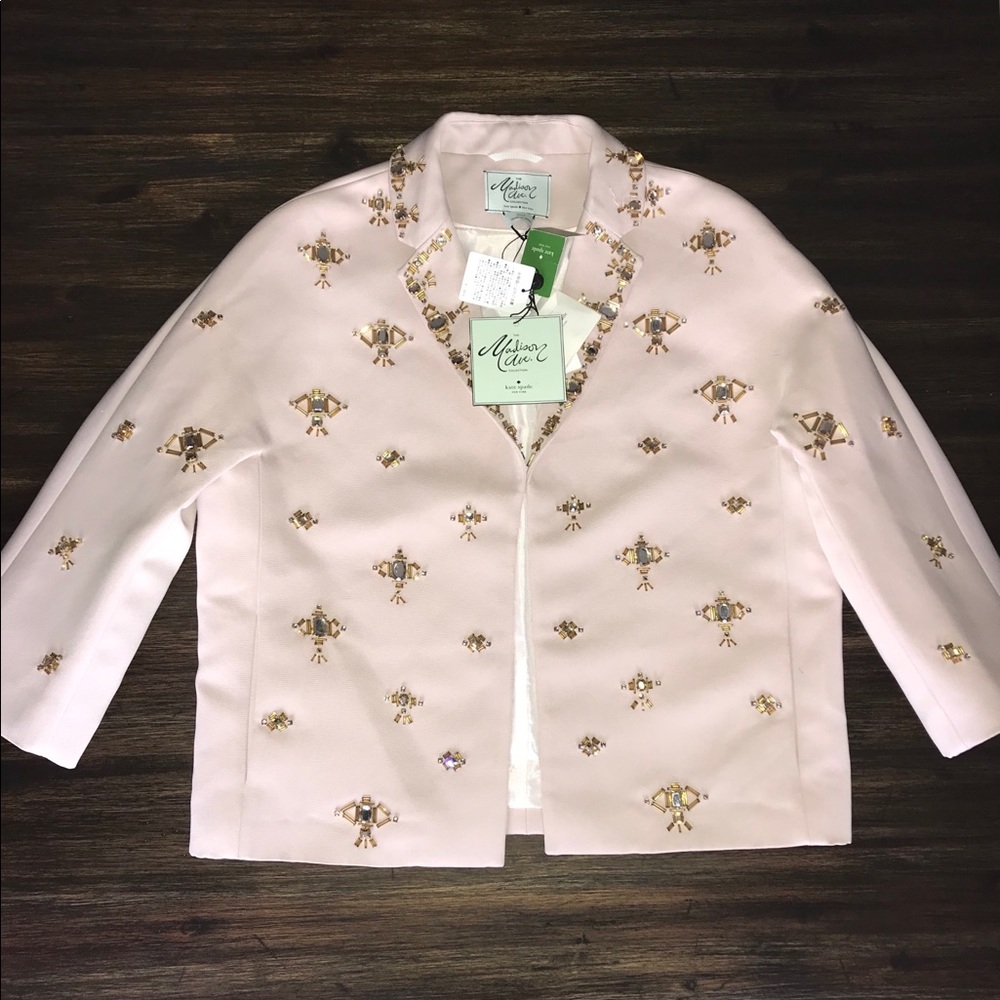 Kate Spade Madison Ave Embellished Jacket 2 or 4
